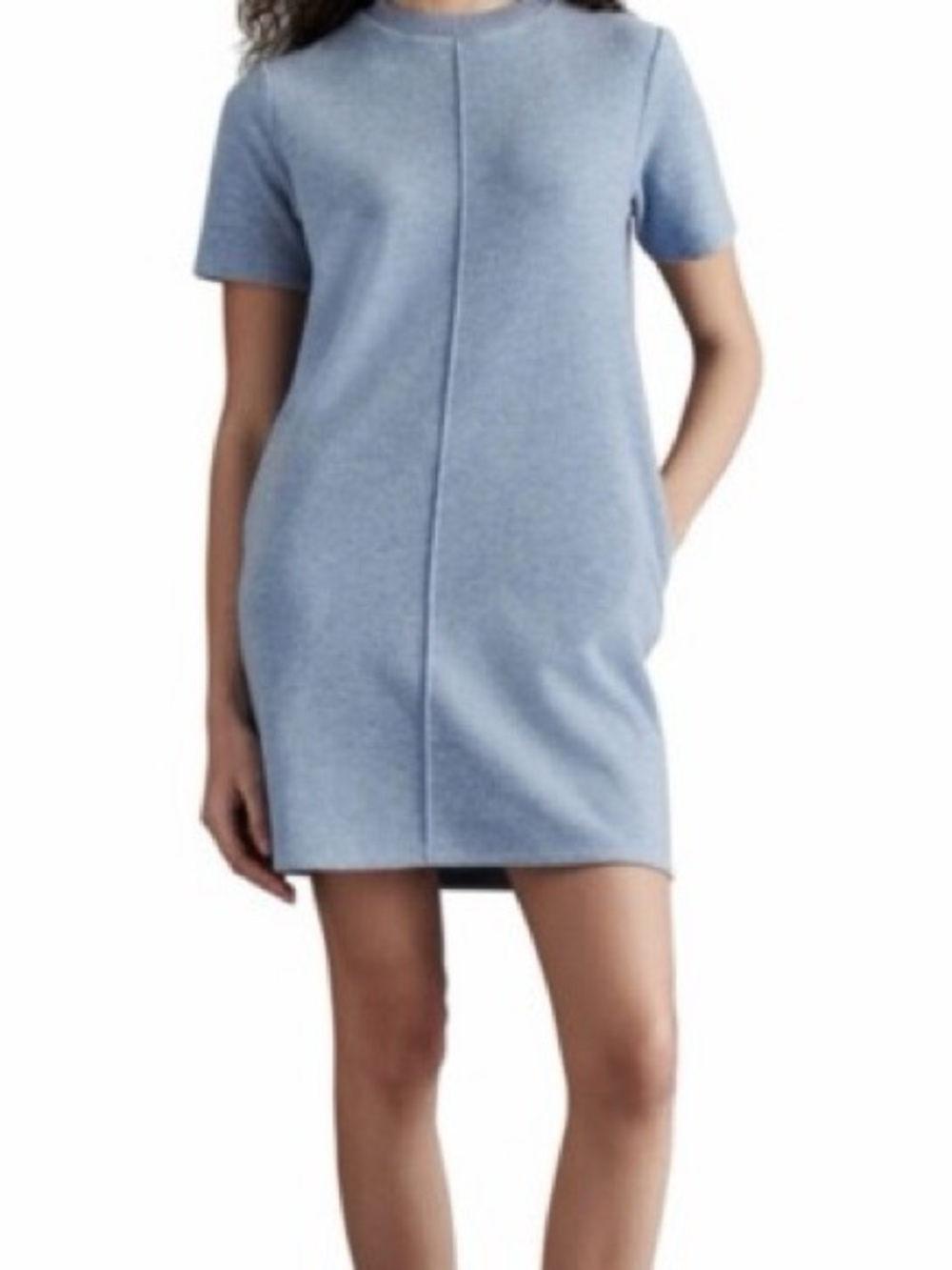 Steve Madden Powder Blue Short Sleeve sweater dress